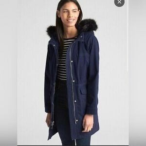 Gap 2 in 1 Winter Parka Coat in Navy